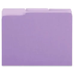 Universal File Folder, Letter Size, Violet, 100/Box (UNV12305)