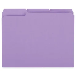 Universal File Folder, Letter Size, Violet, 100/Box (UNV16165)