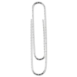 Universal Jumbo Paper Clips, Silver, 100 Clips/Pack, 10/Pack(72240)
