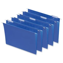 Universal Recycled Hanging File Folder, Letter Size, Blue, 25/Box (UNV14116)
