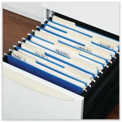 Universal Recycled Hanging File Folder, Letter Size, Blue, 25/Box (UNV14116)