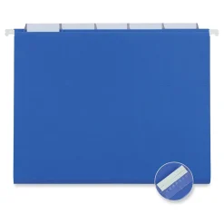Universal Recycled Hanging File Folder, Letter Size, Blue, 25/Box (UNV14116)