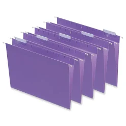 Universal Recycled Hanging File Folder, Letter Size, Violet, 25/Box (UNV14120)