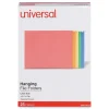 Universal Recycled Hanging File Folders, Letter Size, Assorted Colors, 25/Box (UNV14121)