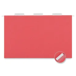 Universal Recycled Hanging File Folder, Legal Size, Red, 25/Box (UNV14218)