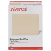 Universal Reinforced File Folders, 1 Tab, Letter Size, Manila, 100/Box (UNV13330)