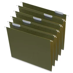 Universal Reinforced Recycled Hanging File Folder, Letter Size, Standard Green, 25/Box (UNV14141)