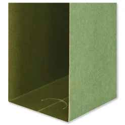 Universal Reinforced Recycled Hanging File Folder, Letter Size, Green, 25/Box (UNV14142)