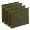 Universal Reinforced Recycled Hanging File Folder, Letter Size, Green, 25/Box (UNV14143)
