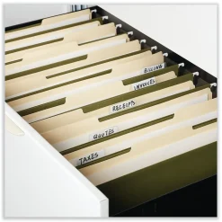 Universal Reinforced Recycled Hanging File Folder, Legal Size, Green, 25/Box (UNV14152)
