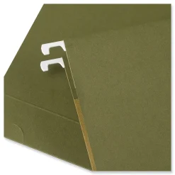 Universal Reinforced Recycled Hanging File Folder, Legal Size, Green, 25/Box (UNV14152)