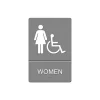U.S. Stamp & Sign Headline ADA "WOMEN ACCESSIBLE" Sign, 6" x 9" (UST4814)