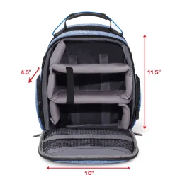 USA GEAR U Series UBK VR Headset Backpack, Medium, Blue (9033575)
