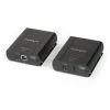 USB 2.0 Extender over Cat5e or Cat6 Ethernet Cable - 330ft/100m USB 2.0 Extender Adapter Kit w/ ESD & Metal Case - Powered