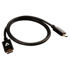 V7 V7HDMIPRO-1M-BLK 3.3' HDMI Audio/Video Cable, Black