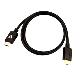 V7 V7HDMIPRO-1M-BLK 3.3' HDMI Audio/Video Cable, Black