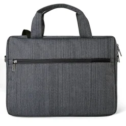 Vangoddy Laptop Messenger, Black/Gray Nylon (NBKLEA608)