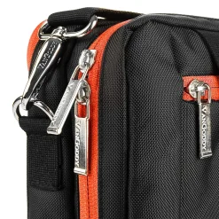 Vangoddy Laptop Messenger, Black/Orange Nylon (PT_NBKLEA274_17)