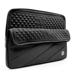 Vangoddy Laptop Sleeve, Black Canvas (NBKLEA111)
