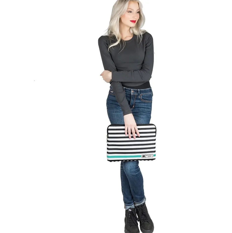 Vangoddy Luxe B Vegan Leather Laptop Sleeve for 11-12", Blue (SLVLEA002)