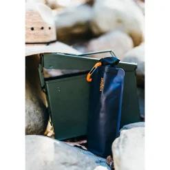 Vapur Anti-Bottle Collapsible Wide Mouth Water Bottle, 34 oz., Nightblue (10215)