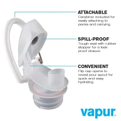 Vapur Anti-Bottle Collapsible Wide Mouth Water Bottle, 23 oz., Water (10157)