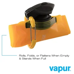 Vapur Anti-Bottle Collapsible Wide Mouth Water Bottle, 23 oz., Marigold (30044)