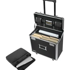 Vaultz Idea Stream Locking Mobile Business Case, Legal, Black (VZ00194)