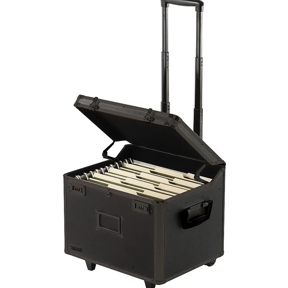 Vaultz Locking Mobile File Chest, Letter/Legal, Black (VZ00307)