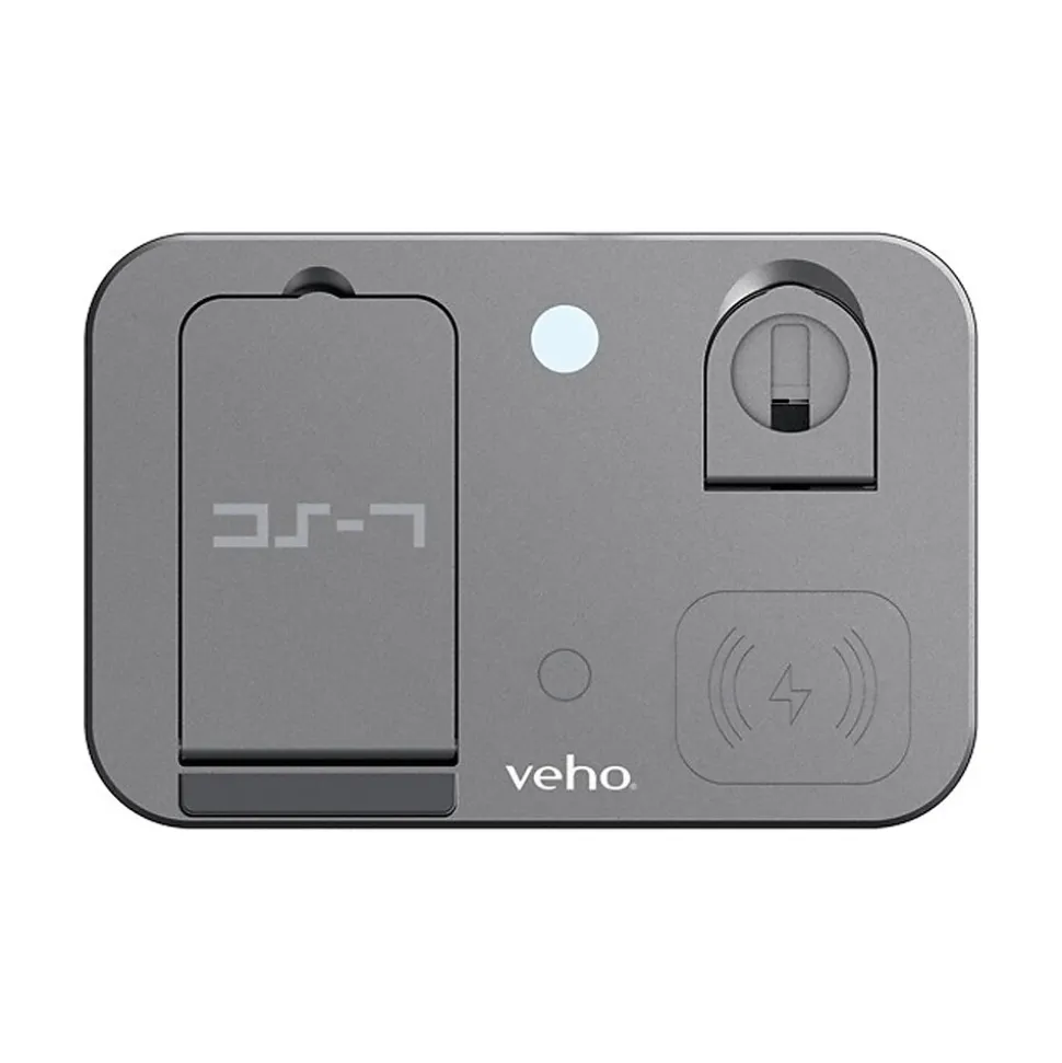 Veho DS-7 USB Type-C Charging Station for iPhone/Samsung/AirPods, Black (VWC-004-DS7)