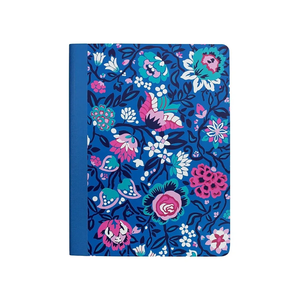 Vera Bradley Bloom Berry Composition Notebooks, 7.5" x 9.75", College Ruled, 80 Sheets, Blue (211163)