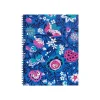 Vera Bradley Bloom Berry Composition Notebooks, 8" x 10.5", College Ruled, 70 Sheets, Blue (218063)