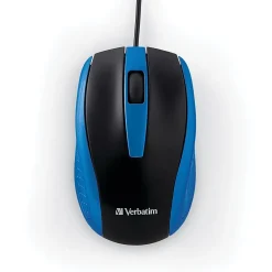 Verbatim Corded Notebook Optical 99743 Mouse, Blue