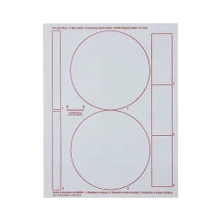 Verbatim Inkjet Media Labels, White, 7 Labels/Sheet, 50 Sheets/Pack (71126)