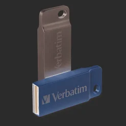 Verbatim Metal Executive 32GB USB 2.0 Type A Flash Drive, Silver (98749)