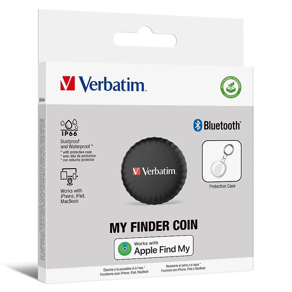 Verbatim My Finder Bluetooth Coin Tracker, Black (32133)