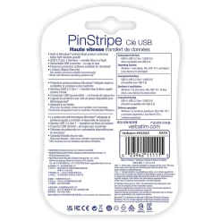 Verbatim PinStripe 32GB USB 3.2 Type A Flash Drive, Blue, Red, 2/Pack (70056)