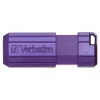 Verbatim PinStripe 16GB USB 2.0 Type A Flash Drive, Violet (98045)