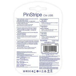 Verbatim PinStripe 16GB USB 2.0 Type A Flash Drive, Black (49063)