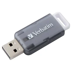 Verbatim SeaGlass 128GB USB 3.2 Type A Flash Drive, Gray (70909)