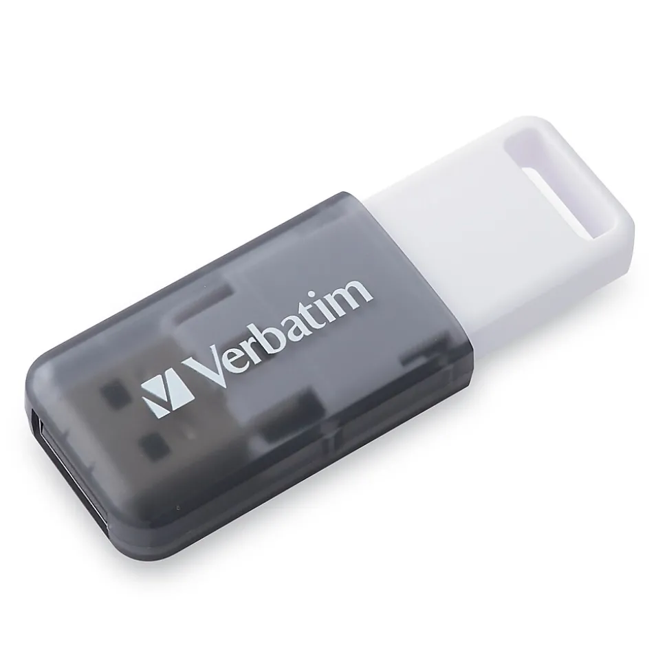 Verbatim SeaGlass 128GB USB 3.2 Type A Flash Drive, Gray (70909)