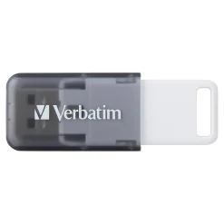 Verbatim SeaGlass 128GB USB 3.2 Type A Flash Drive, Gray (70909)