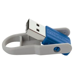 Verbatim Store 'n' Flip 32GB USB 2.0 Type A Flash Drive, Mint/Blue (70061)