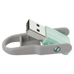 Verbatim Store 'n' Flip 32GB USB 2.0 Type A Flash Drive, Mint/Blue (70061)