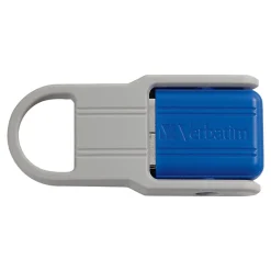 Verbatim Store 'n' Flip 32GB USB 2.0 Type A Flash Drive, Mint/Blue (70061)