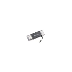 Verbatim Store 'n' Go Dual 64GB USB 3.0 Lightning Flash Drive, Graphite (49301)