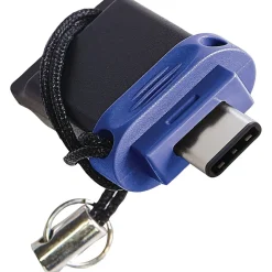 Verbatim Store 'n' Go Dual 64GB USB 3.0 Type A Flash Drive, Black and Blue (VTM99155)