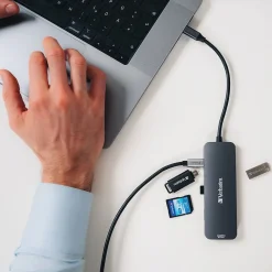 Verbatim USB-C Pro Multiport Hub 8-Port USB-C Hub, Black (32151)