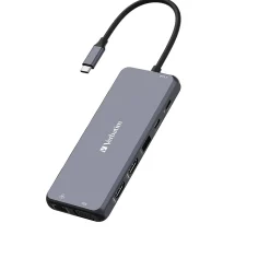 Verbatim USB-C Pro Multiport Hub 14-Port USB-C Hub, Black (32154)