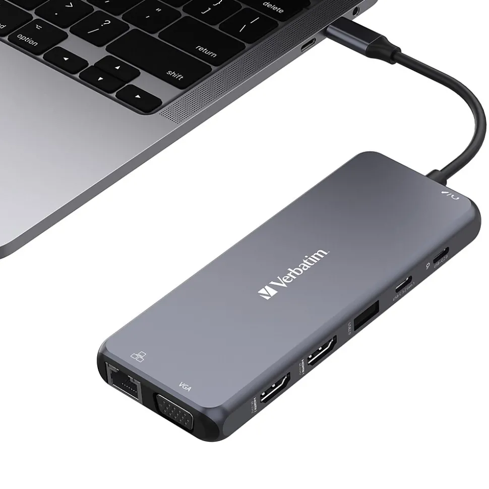 Verbatim USB-C Pro Multiport Hub 14-Port USB-C Hub, Black (32154)